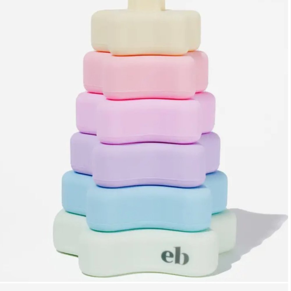 Star Shape Stacking Toy | Silicone Stacking Blocks | Educational Toys